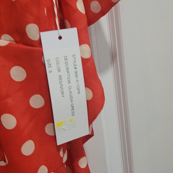 NWT Ronny Kobo Claudia Polka Dot Dress - Picture 8 of 9